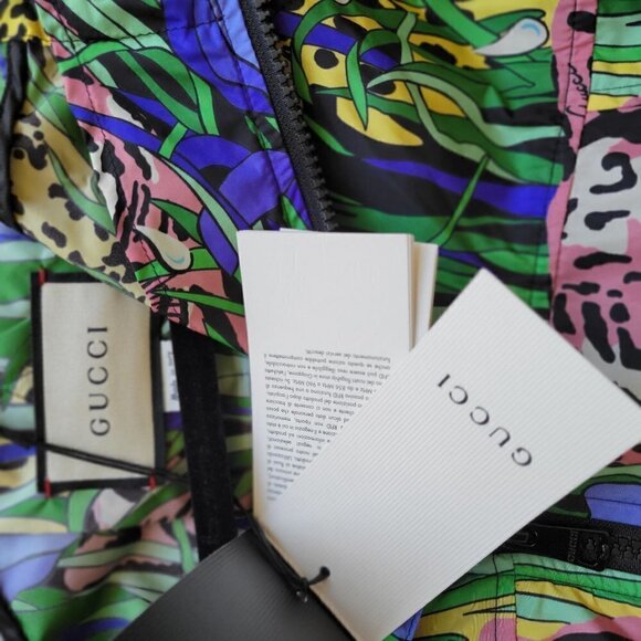 Rare GUCCI Windbreaker Bengal Tiger Jacket Size Medium EU 38 | US 8 - Picture 13 of 16